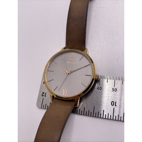 Vincero Eros Unisex Brown Leather Quartz Fashion Watch Works New Battery main image 7